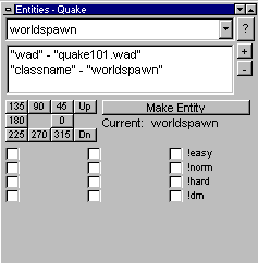 Screenshot of Entity Window