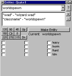 Screenshot of Entity Window
